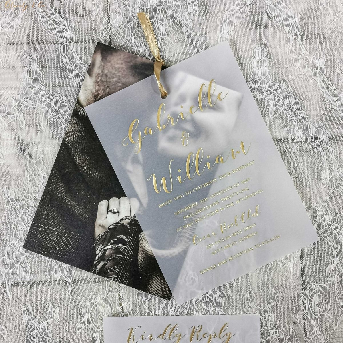 goldfoilvellumpaperlayeredphotoweddinginvitations goldfoilvellumpaperlayeredphotoweddinginvitations