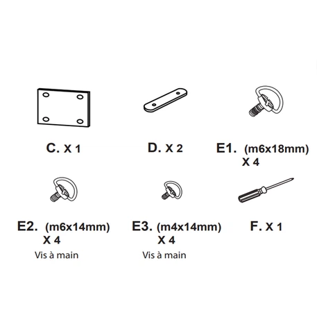 display rack Installation tools and Hardware accessories display rack Installation tools and Hardware accessories